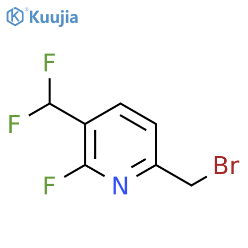 6-(Bromomethyl)-3-(difluoromethyl)-2-fluoropyridine structure