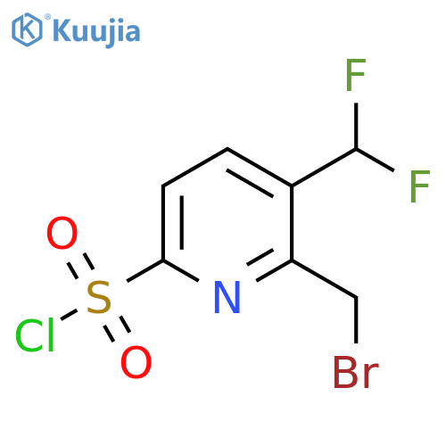 2-(Bromomethyl)-3-(difluoromethyl)pyridine-6-sulfonyl chloride structure