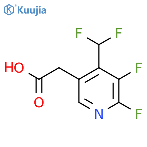 2,3-Difluoro-4-(difluoromethyl)pyridine-5-acetic acid structure