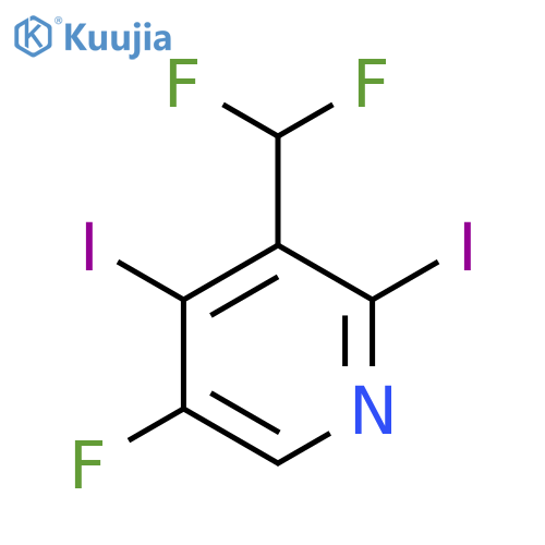 3-(Difluoromethyl)-2,4-diiodo-5-fluoropyridine structure