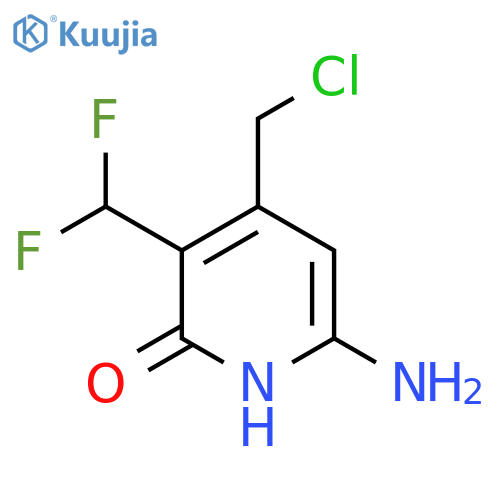 6-Amino-4-(chloromethyl)-3-(difluoromethyl)-2-hydroxypyridine structure