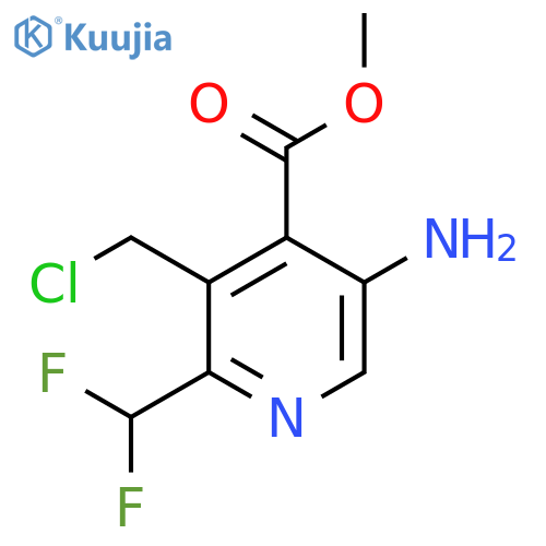 Methyl 5-amino-3-(chloromethyl)-2-(difluoromethyl)pyridine-4-carboxylate structure