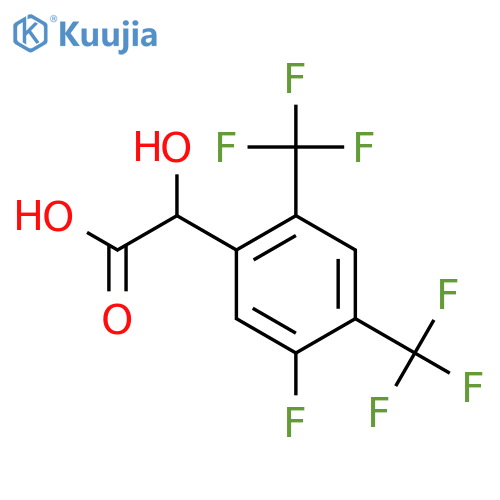 2,4-Bis(trifluoromethyl)-5-fluoromandelic acid structure