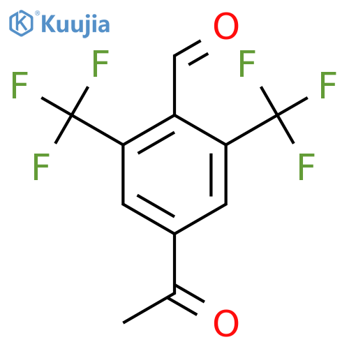3',5'-Bis(trifluoromethyl)-4'-formylacetophenone structure