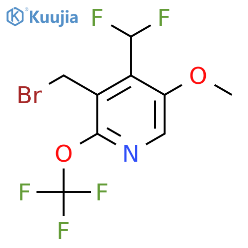 3-(Bromomethyl)-4-(difluoromethyl)-5-methoxy-2-(trifluoromethoxy)pyridine structure