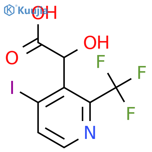 2-(4-Iodo-2-(trifluoromethyl)pyridin-3-yl)-2-hydroxyacetic acid structure