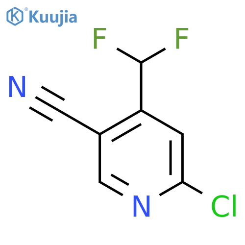 2-Chloro-5-cyano-4-(difluoromethyl)pyridine structure
