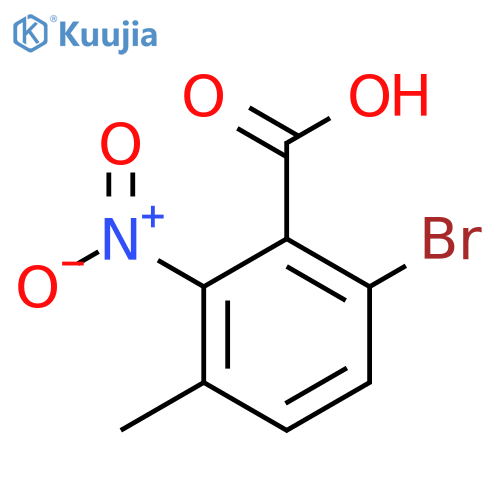 6-Bromo-3-methyl-2-nitrobenzoic acid structure