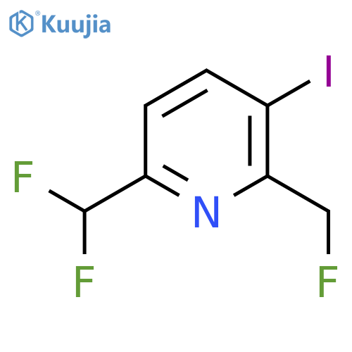 6-(Difluoromethyl)-2-(fluoromethyl)-3-iodopyridine structure