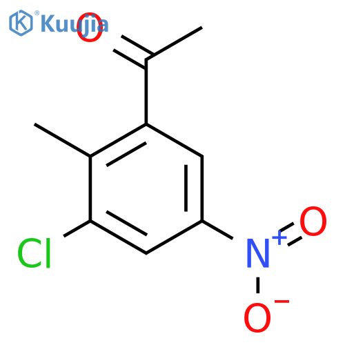 3'-Chloro-2'-methyl-5'-nitroacetophenone structure