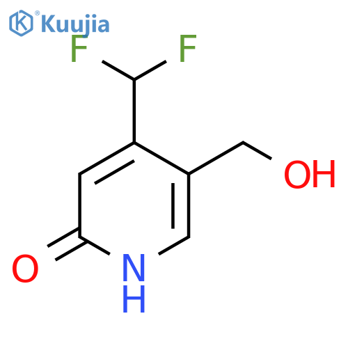 4-(Difluoromethyl)-2-hydroxypyridine-5-methanol structure