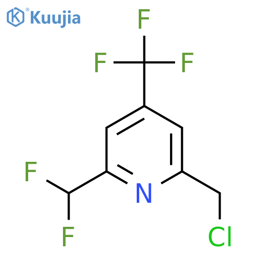 2-(Chloromethyl)-6-(difluoromethyl)-4-(trifluoromethyl)pyridine structure