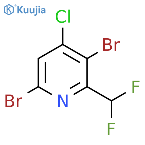 4-Chloro-3,6-dibromo-2-(difluoromethyl)pyridine structure