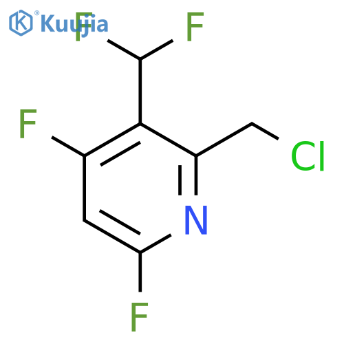 2-(Chloromethyl)-4,6-difluoro-3-(difluoromethyl)pyridine structure
