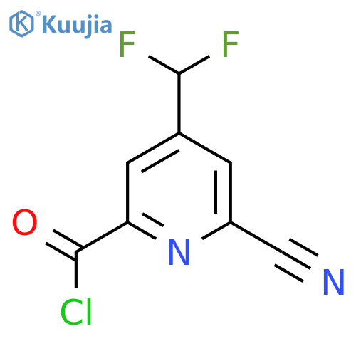 6-Cyano-4-(difluoromethyl)picolinoyl chloride structure