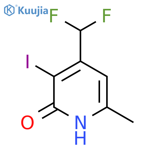 4-(Difluoromethyl)-2-hydroxy-3-iodo-6-methylpyridine structure