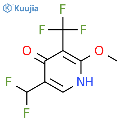 5-(Difluoromethyl)-4-hydroxy-2-methoxy-3-(trifluoromethyl)pyridine structure