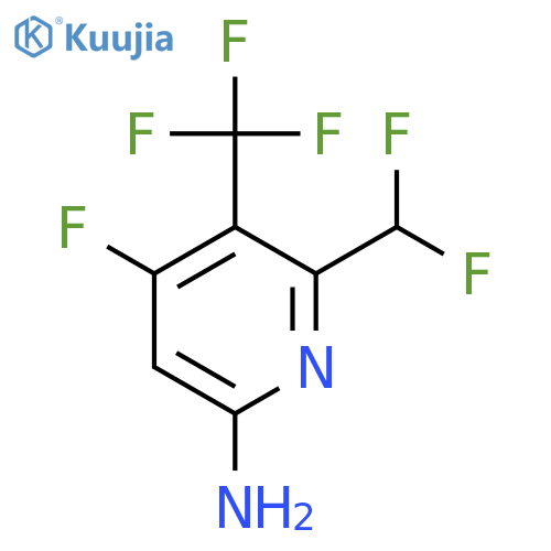 6-Amino-2-(difluoromethyl)-4-fluoro-3-(trifluoromethyl)pyridine structure