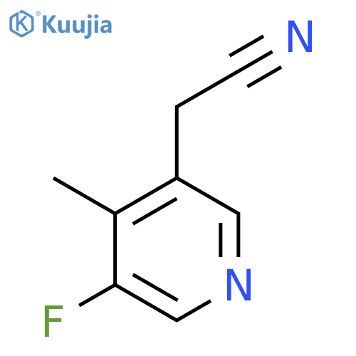 3-Fluoro-4-methylpyridine-5-acetonitrile structure