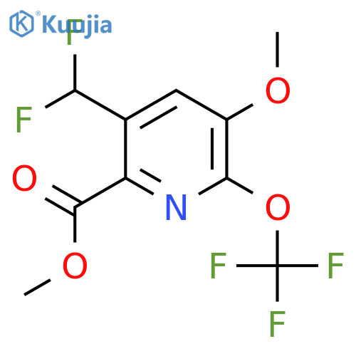 Methyl 3-(difluoromethyl)-5-methoxy-6-(trifluoromethoxy)pyridine-2-carboxylate structure