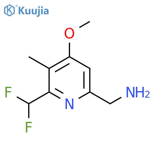 6-(Aminomethyl)-2-(difluoromethyl)-4-methoxy-3-methylpyridine structure