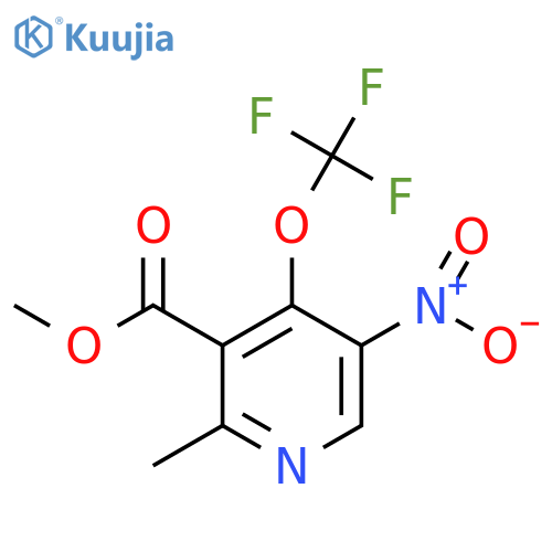 Methyl 2-methyl-5-nitro-4-(trifluoromethoxy)pyridine-3-carboxylate structure
