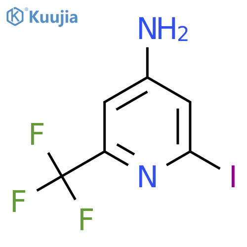 4-Amino-2-iodo-6-(trifluoromethyl)pyridine structure