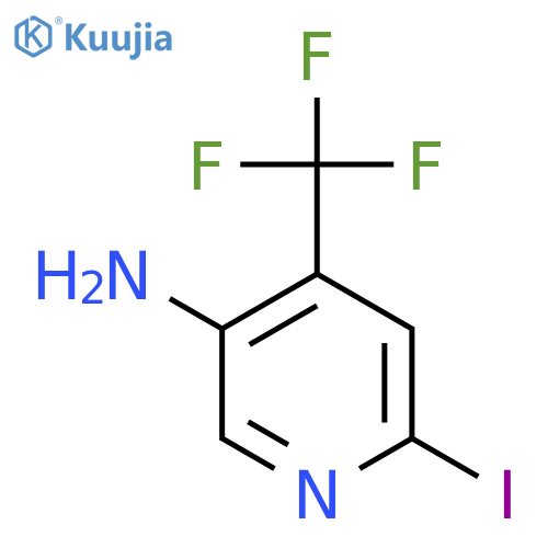 5-Amino-2-iodo-4-(trifluoromethyl)pyridine structure