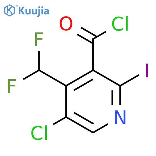 5-Chloro-4-(difluoromethyl)-2-iodopyridine-3-carbonyl chloride structure