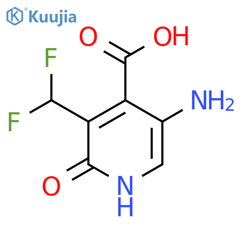5-Amino-3-(difluoromethyl)-2-hydroxypyridine-4-carboxylic acid structure