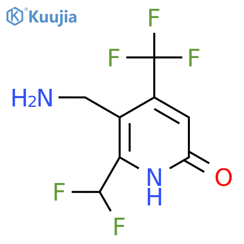 3-(Aminomethyl)-2-(difluoromethyl)-6-hydroxy-4-(trifluoromethyl)pyridine structure