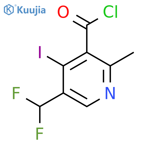 5-(Difluoromethyl)-4-iodo-2-methylpyridine-3-carbonyl chloride structure