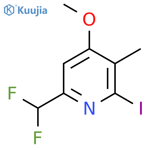 6-(Difluoromethyl)-2-iodo-4-methoxy-3-methylpyridine structure