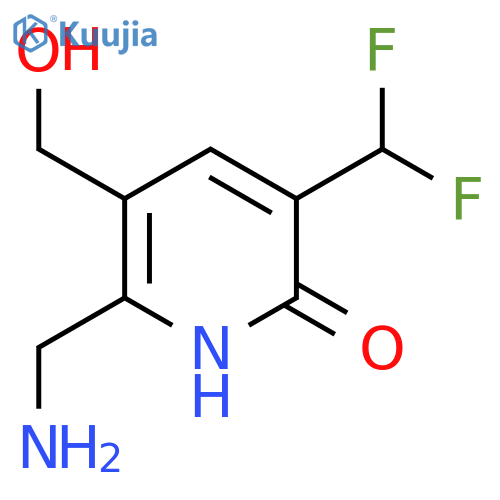 2-(Aminomethyl)-5-(difluoromethyl)-6-hydroxypyridine-3-methanol structure