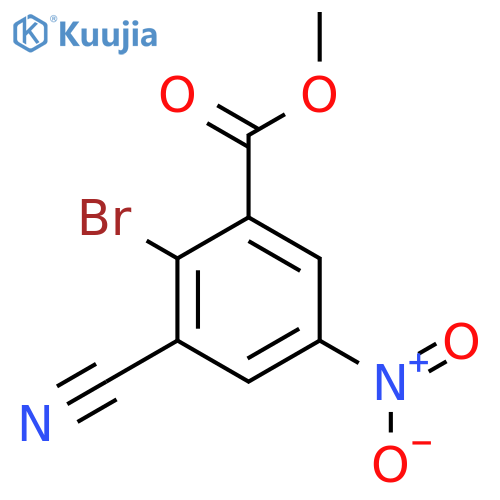 Methyl 2-bromo-3-cyano-5-nitrobenzoate structure
