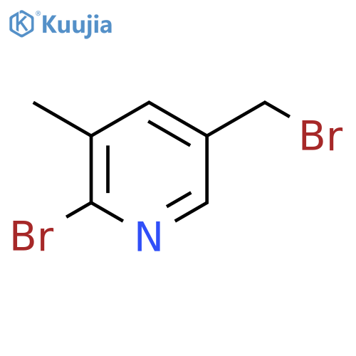 2-Bromo-5-(bromomethyl)-3-methylpyridine structure
