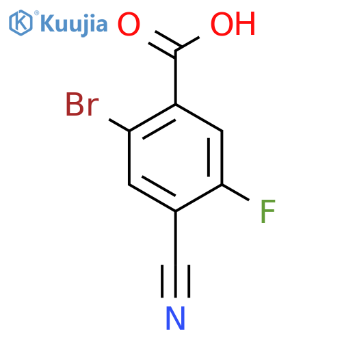 2-Bromo-4-cyano-5-fluorobenzoic acid structure