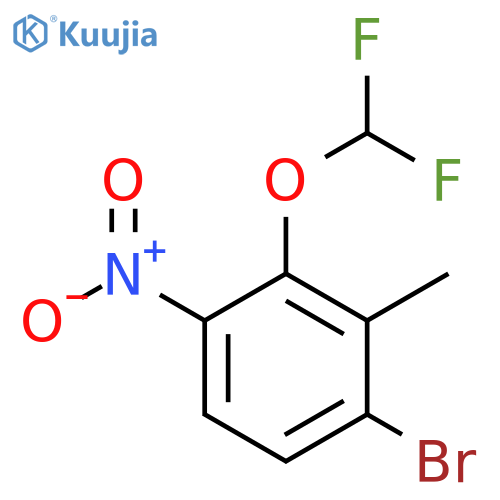 6-Bromo-2-difluoromethoxy-3-nitrotoluene structure