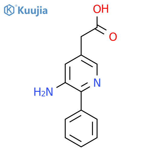 3-Amino-2-phenylpyridine-5-acetic acid structure