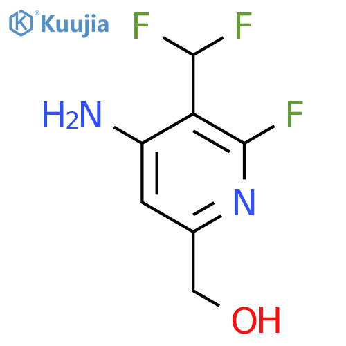 4-Amino-3-(difluoromethyl)-2-fluoropyridine-6-methanol structure