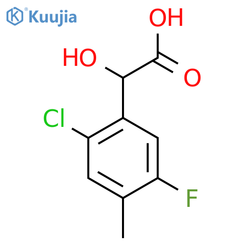 2-Chloro-5-fluoro-4-methylmandelic acid structure