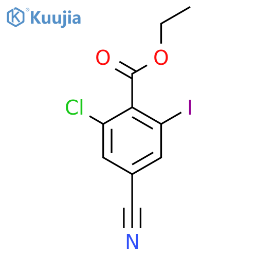 Ethyl 2-chloro-4-cyano-6-iodobenzoate structure