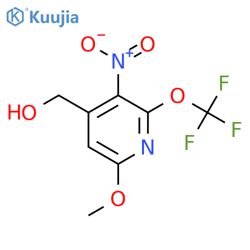 6-Methoxy-3-nitro-2-(trifluoromethoxy)pyridine-4-methanol structure