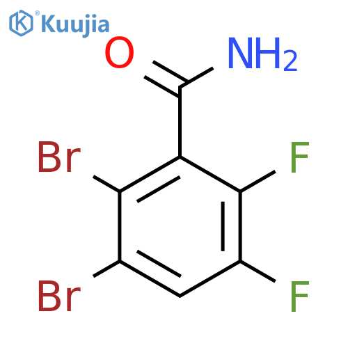2,3-Dibromo-5,6-difluorobenzamide structure