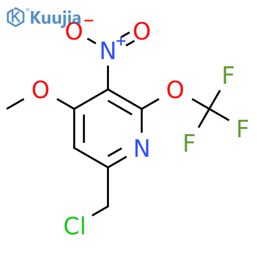 6-(Chloromethyl)-4-methoxy-3-nitro-2-(trifluoromethoxy)pyridine structure