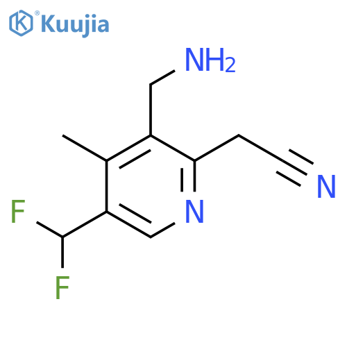 3-(Aminomethyl)-5-(difluoromethyl)-4-methylpyridine-2-acetonitrile structure