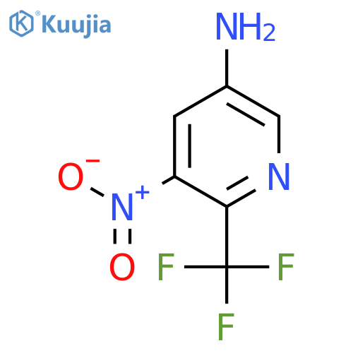 5-Amino-3-nitro-2-(trifluoromethyl)pyridine structure