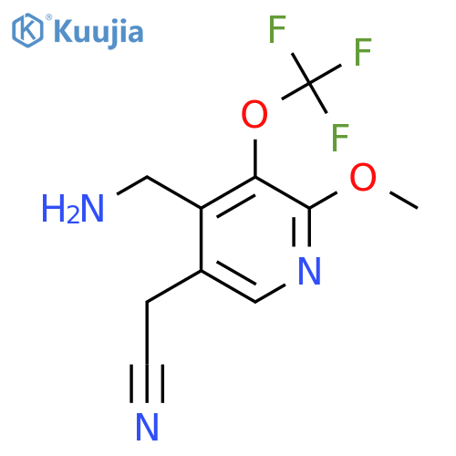 4-(Aminomethyl)-2-methoxy-3-(trifluoromethoxy)pyridine-5-acetonitrile structure