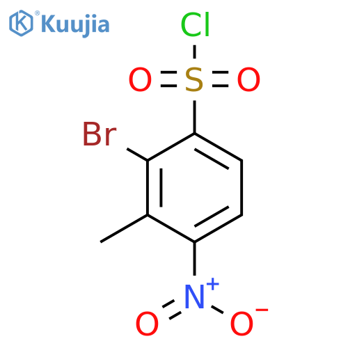 2-Bromo-3-methyl-4-nitrobenzenesulfonyl chloride structure