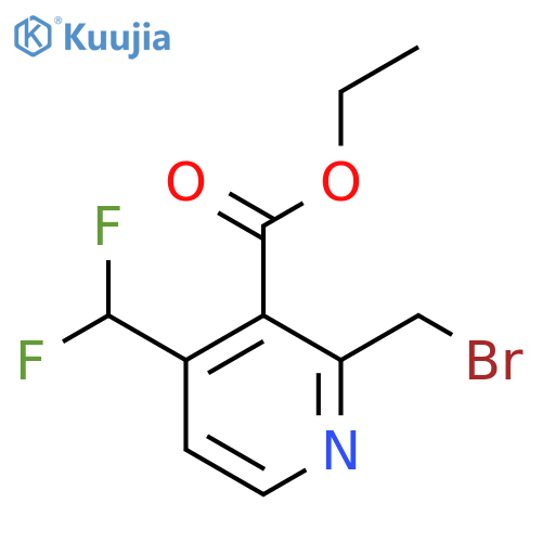 Ethyl 2-(bromomethyl)-4-(difluoromethyl)pyridine-3-carboxylate structure